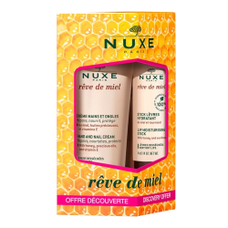 NUXE RÊVE DE MIEL Duo Découverte Stick à Lèvres et Crèmes Mains et Ongles - 4g et 30ml