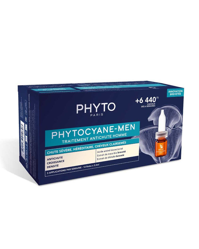 PHYTOCYANE PROGRESSIVE Traitement Antichute Homme - 12x5ml