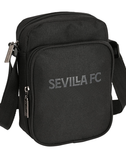 Sac à Bandoulière Sevilla Fútbol Club Teen 16 x 22 x 6 cm Noir