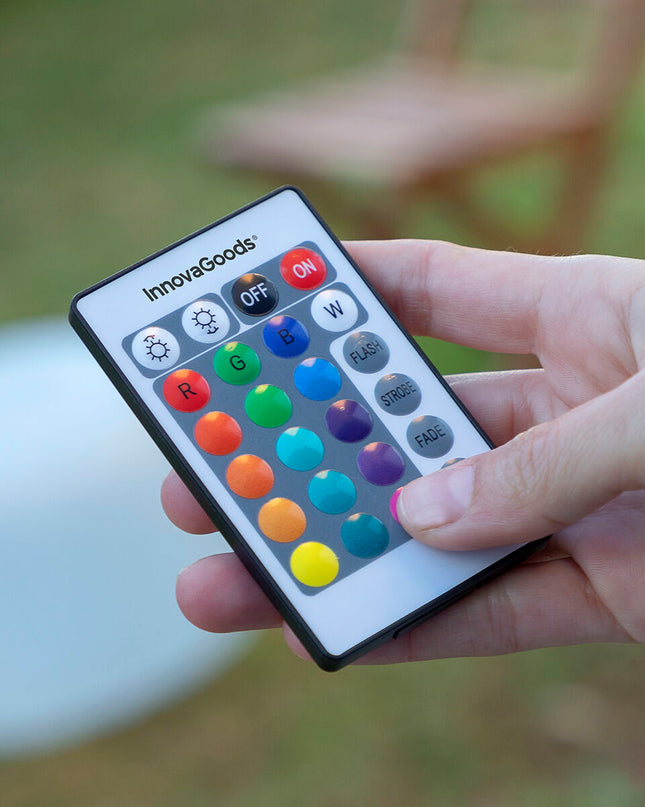 Siège gonflable avec LED multicolore et télécommande Pulight InnovaGoods