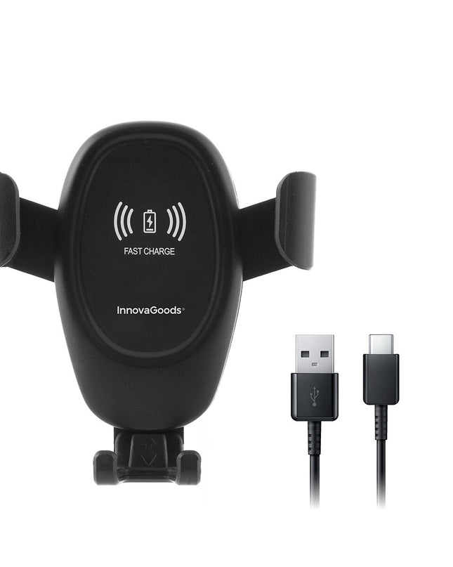 Support pour téléphone portable avec chargeur de voiture sans fil Wolder InnovaGoods
