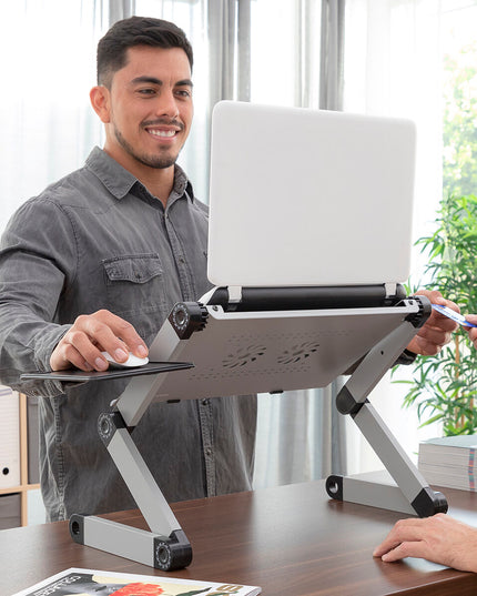 Table Réglable Positions Multiples pour Ordinateur Portable Omnible InnovaGoods