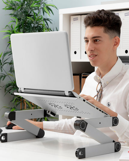 Table Réglable Positions Multiples pour Ordinateur Portable Omnible InnovaGoods